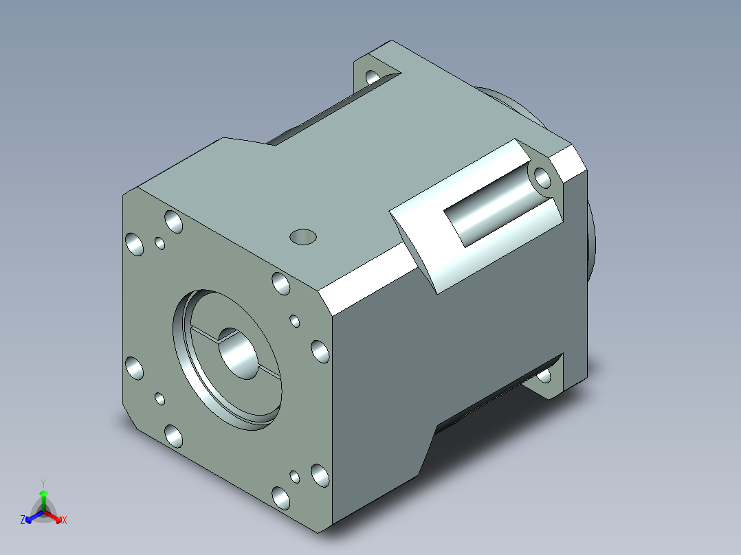 直齿孔PLX220-L1 42-114.3-200-M12.stp正等轴测图