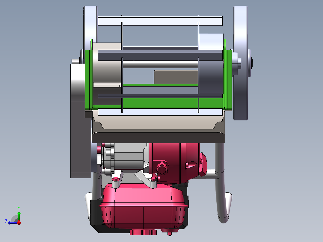 除草机耕耘机sw21可编辑右视图