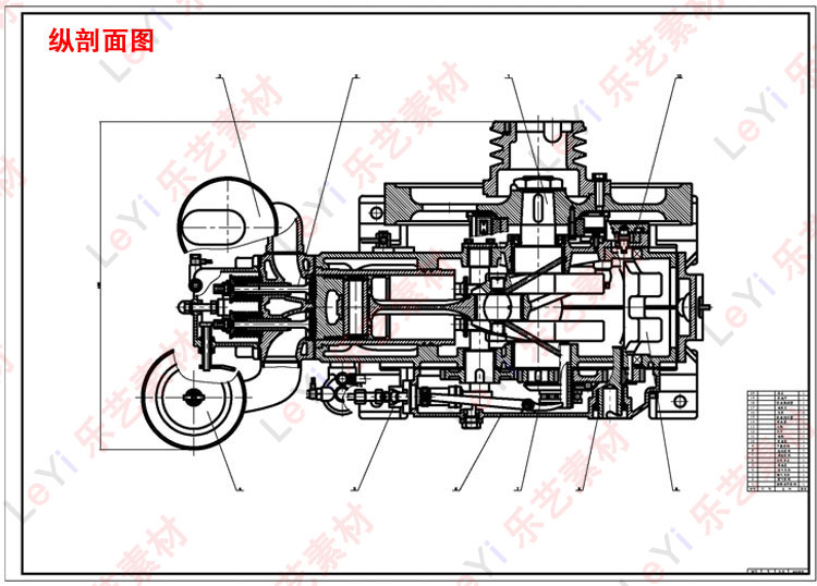 S195柴油机发动机图纸