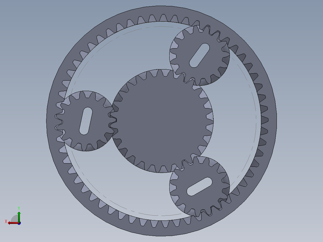 齿轮啮合 (97)后视图