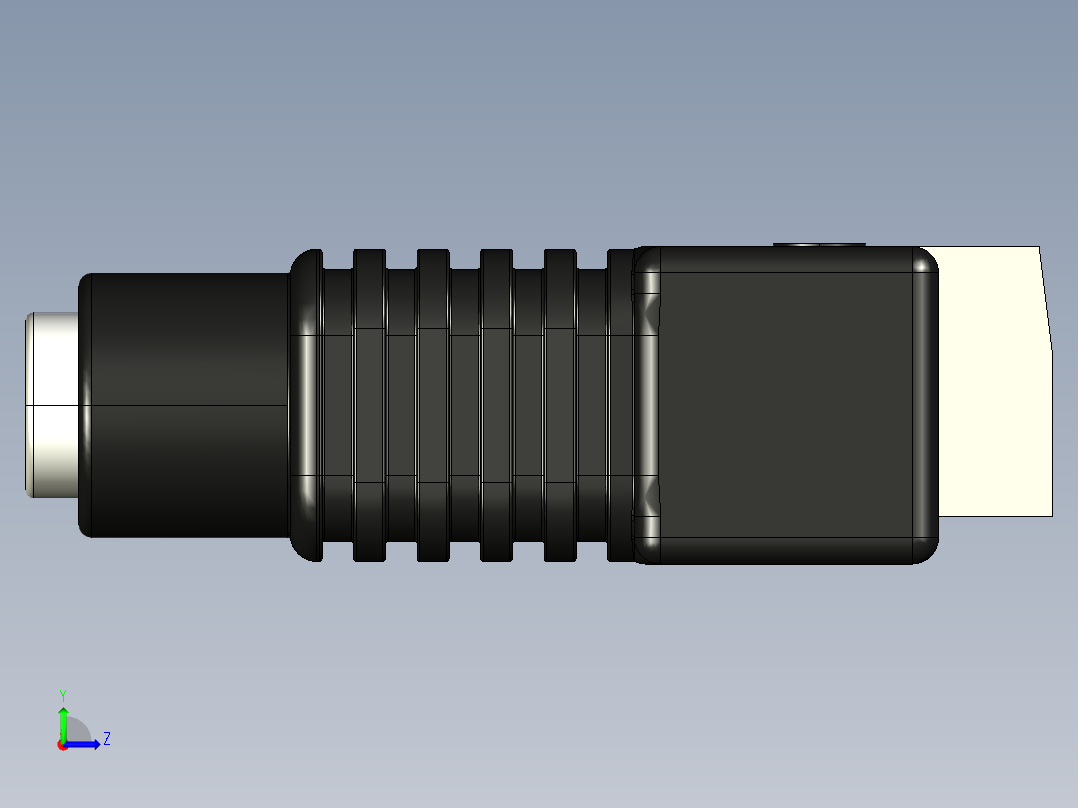 电容器 二极管 电阻器-STEP Barrel-Jack Socket Terminal左视图