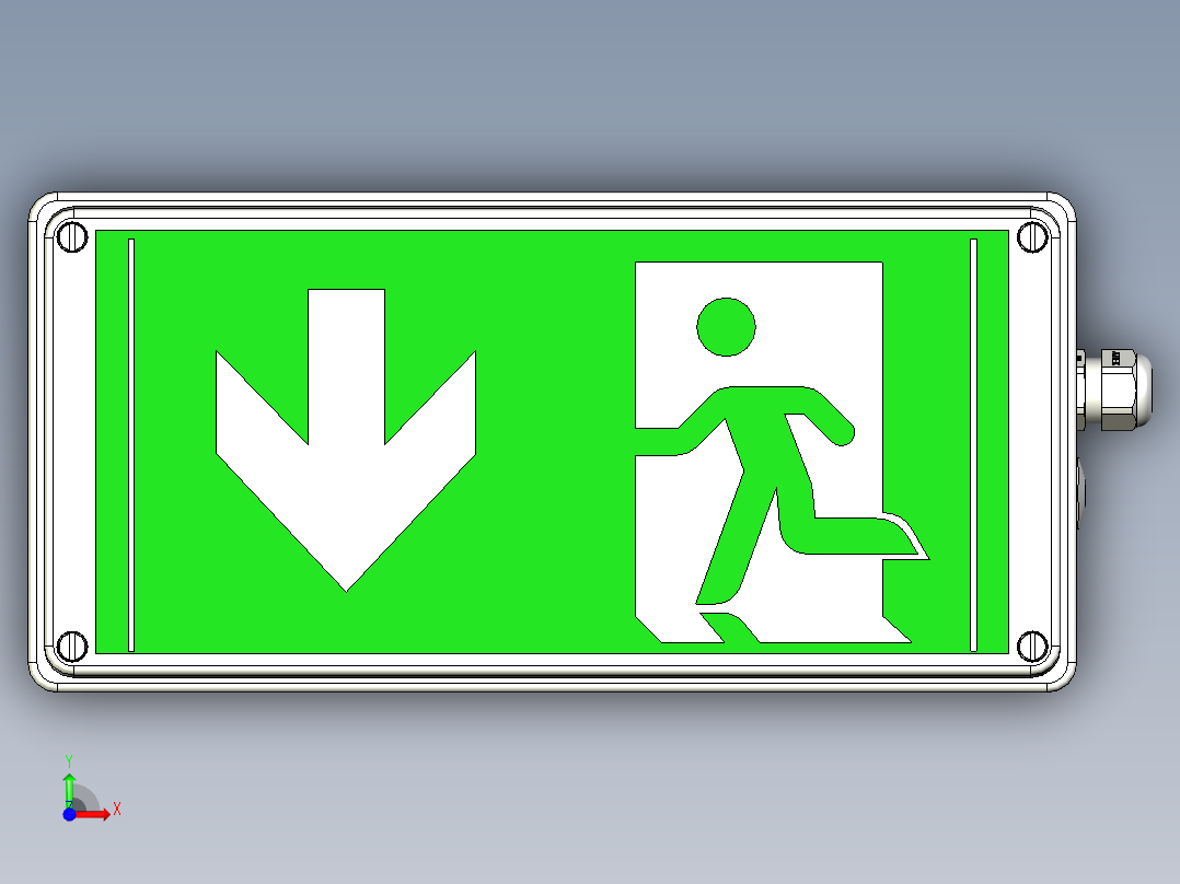 出口标志灯具CEAG出口V-CG-S前视图