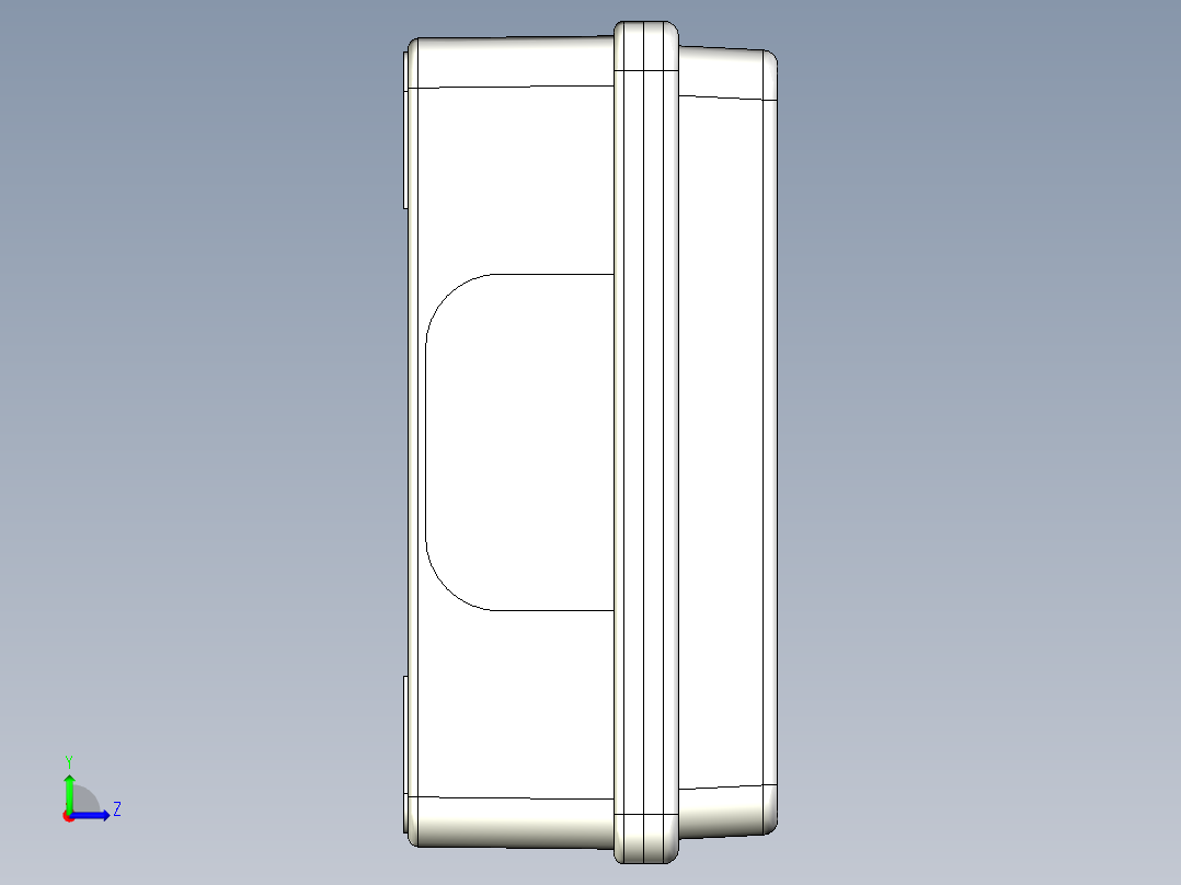 出口标志灯具CEAG出口V-CG-S左视图