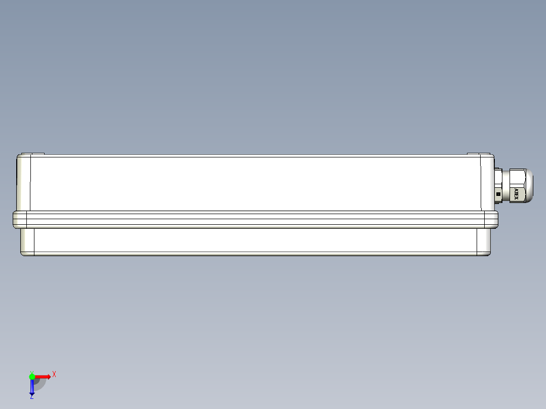 出口标志灯具CEAG出口V-CG-S俯视图