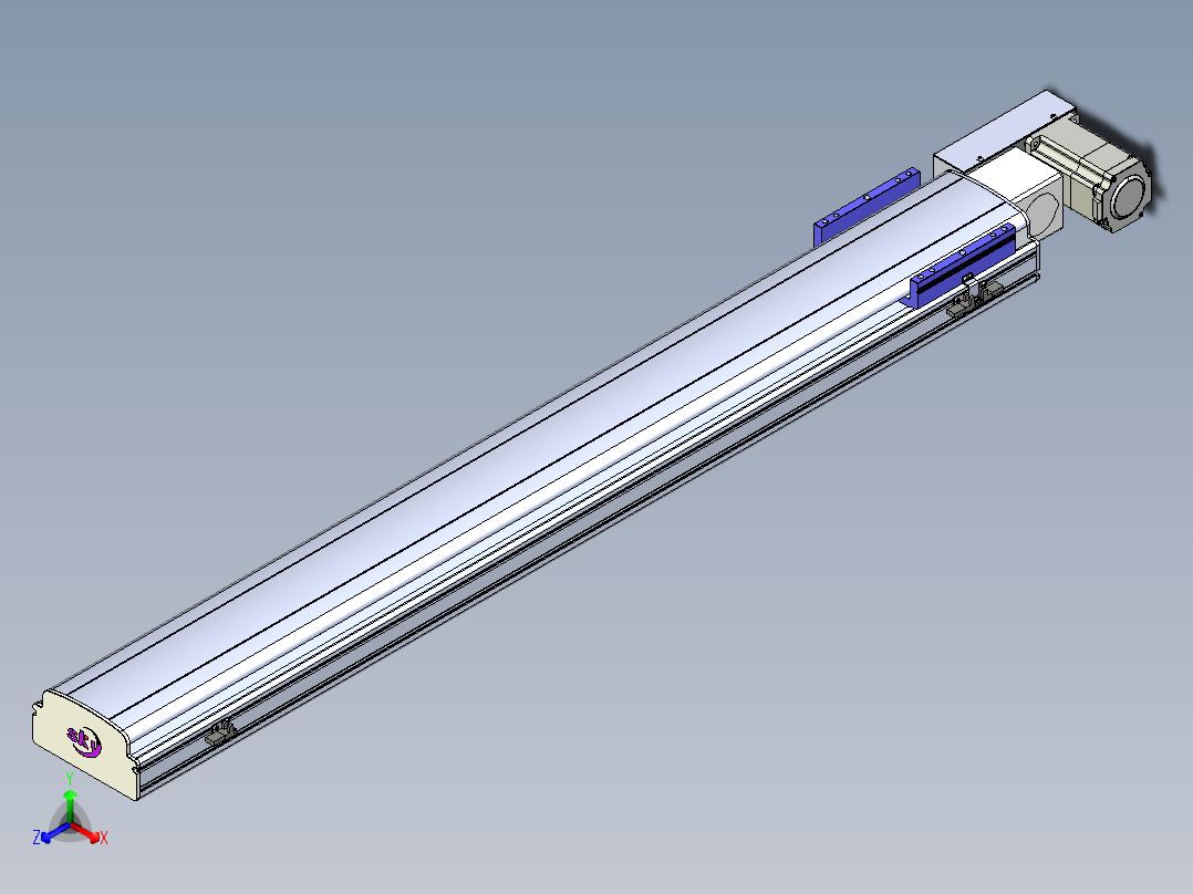 同步带滑台-半封闭B17H-L50-S1200-L-P75-D3