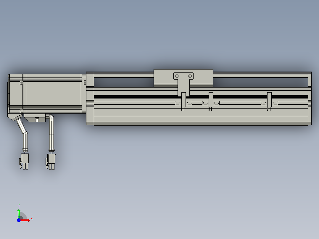东锦丝杆传动-直线滑台模组DH85-C-L10-S100-BC-P400W-C3前视图