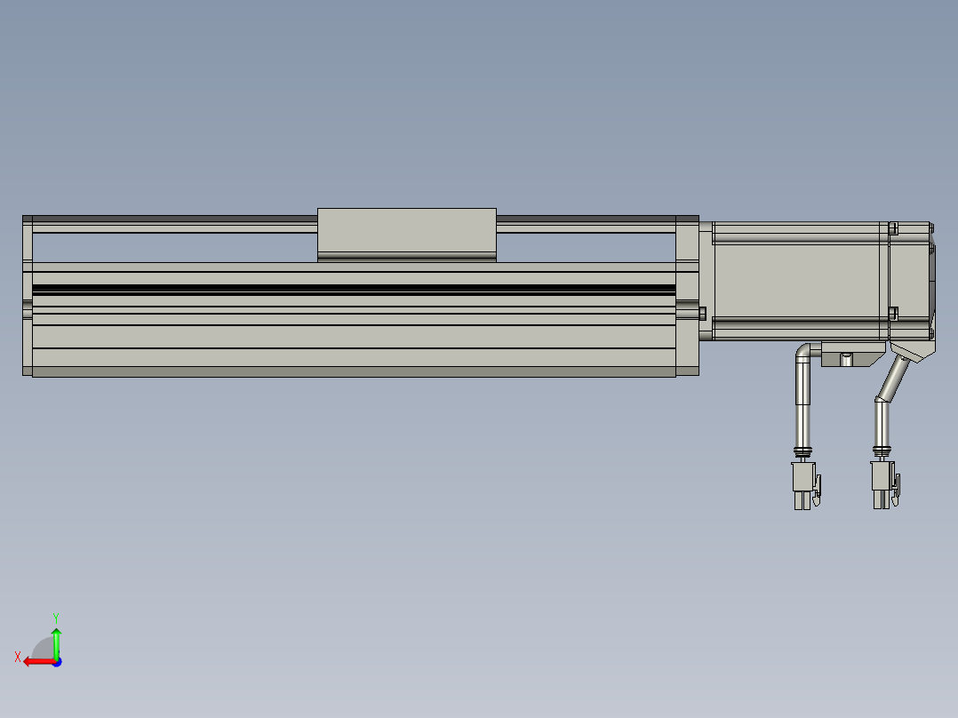 东锦丝杆传动-直线滑台模组DH85-C-L10-S100-BC-P400W-C3后视图