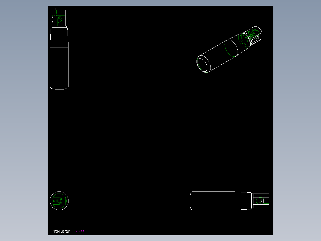 把手(折疊迴轉)SFR-2D多系列多零件图纸模型