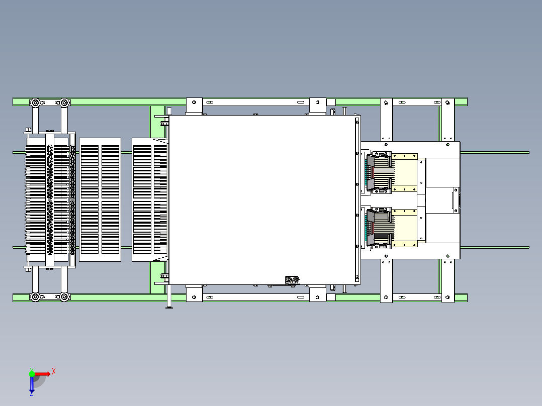 晶圆切割铺展机x_t俯视图