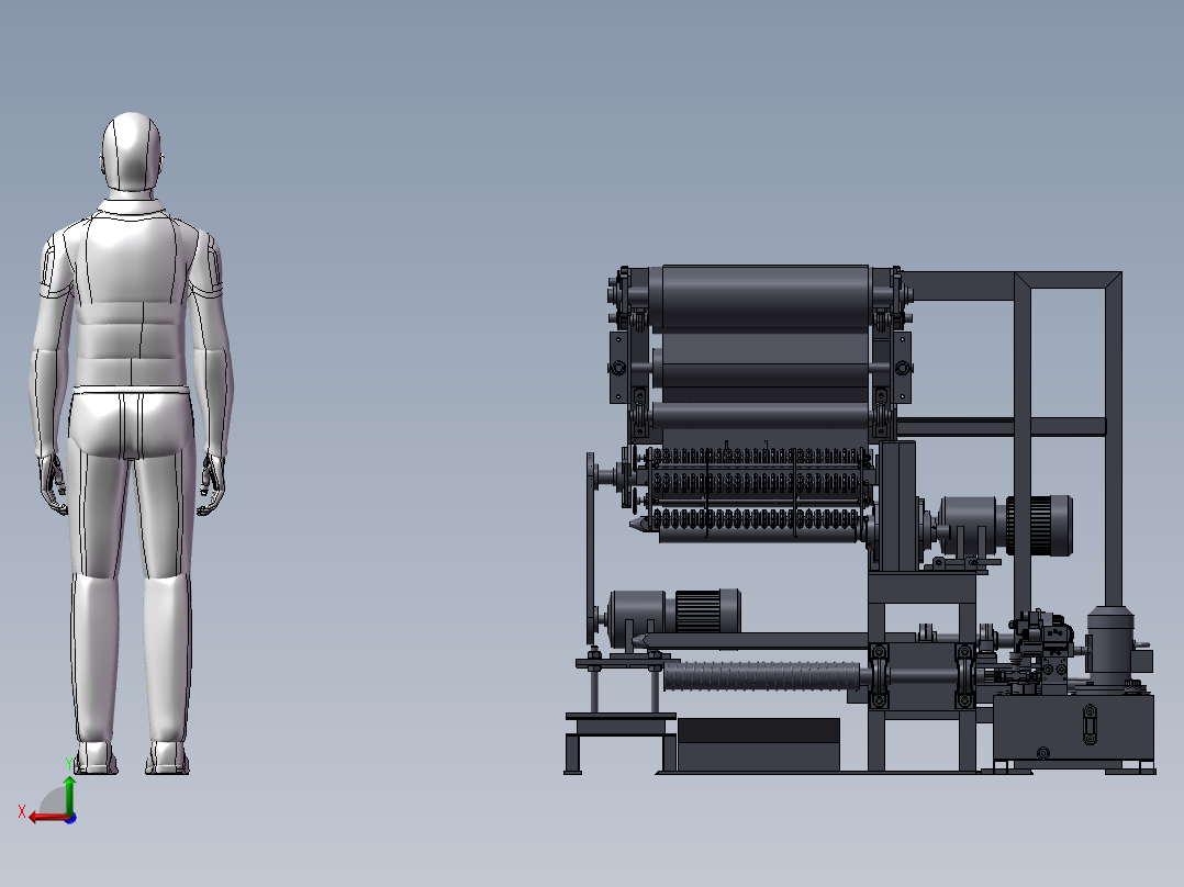 收卷机sw22后视图