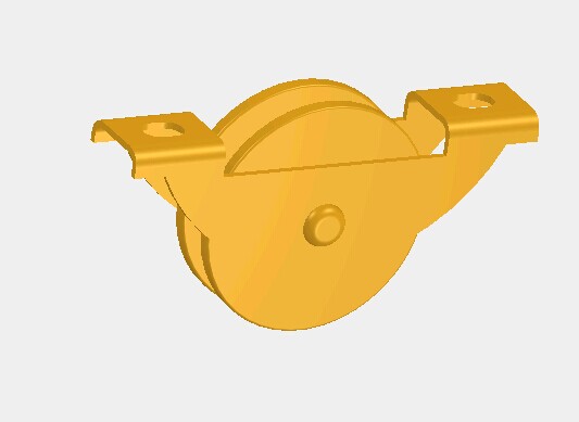 滚轮总成3D模型