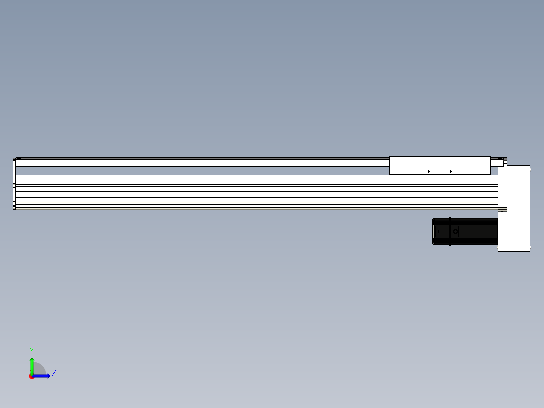 Toyo东佑达直线模组-ETH22-800-BM-400W+煞車左视图