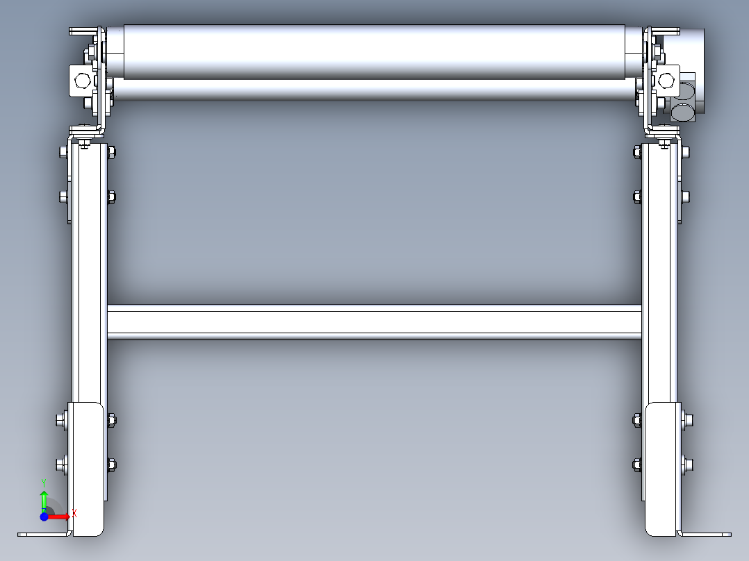 皮带输送机前视图