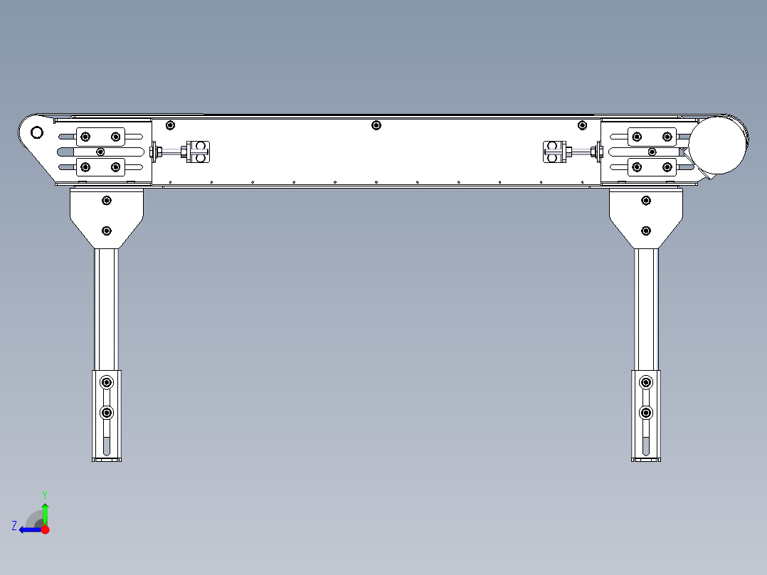 皮带输送机右视图