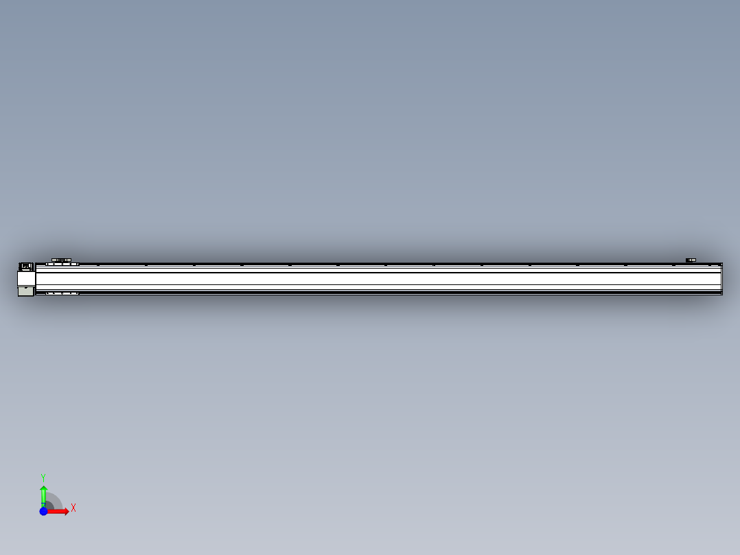 同步带滑台-半封闭B13H-L45-S2600-LD-P40-D3前视图