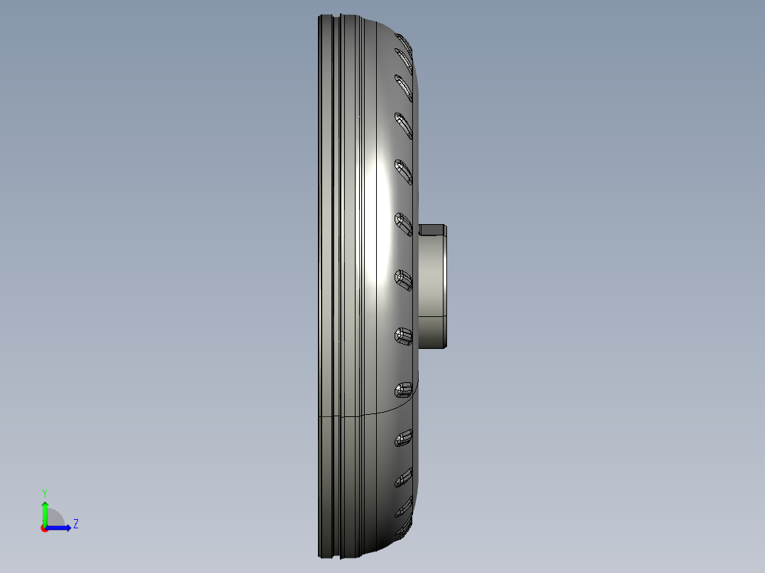 涡轮 叶片 涡扇 (18)左视图