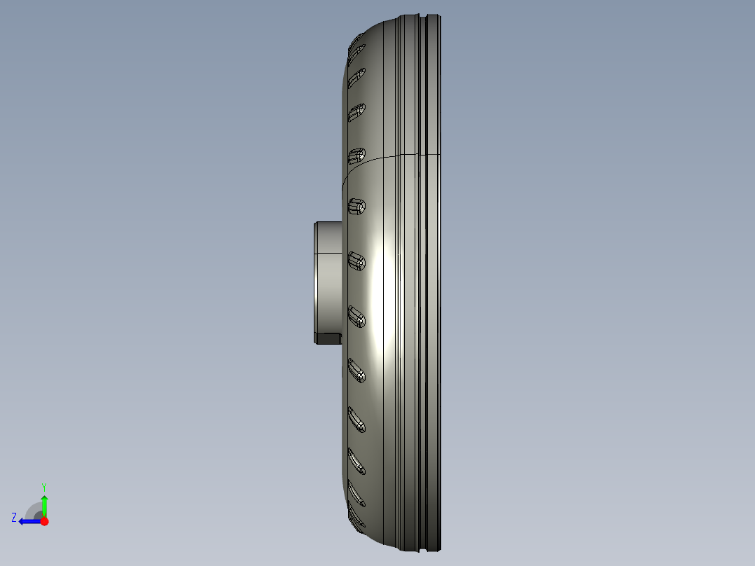 涡轮 叶片 涡扇 (18)右视图