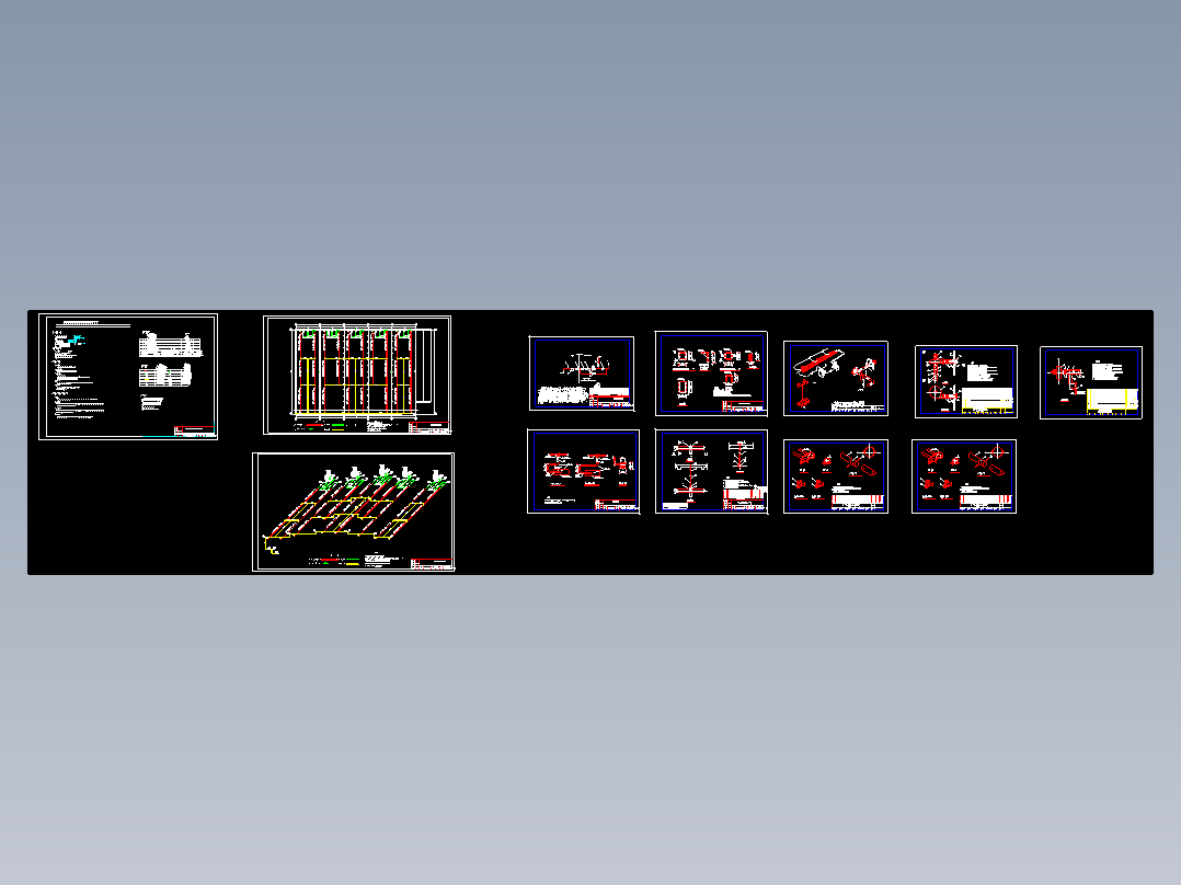 大庆某厂房燃气红外线辐射采暖方案图