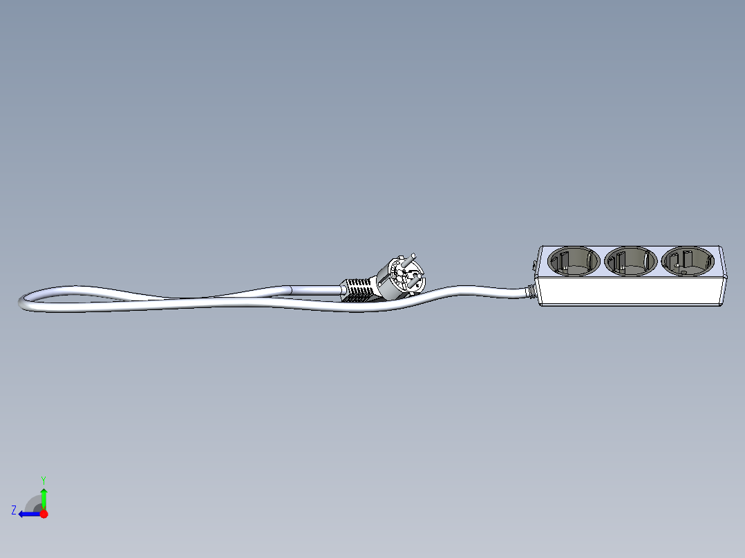 双排插座 SW STP IGS右视图