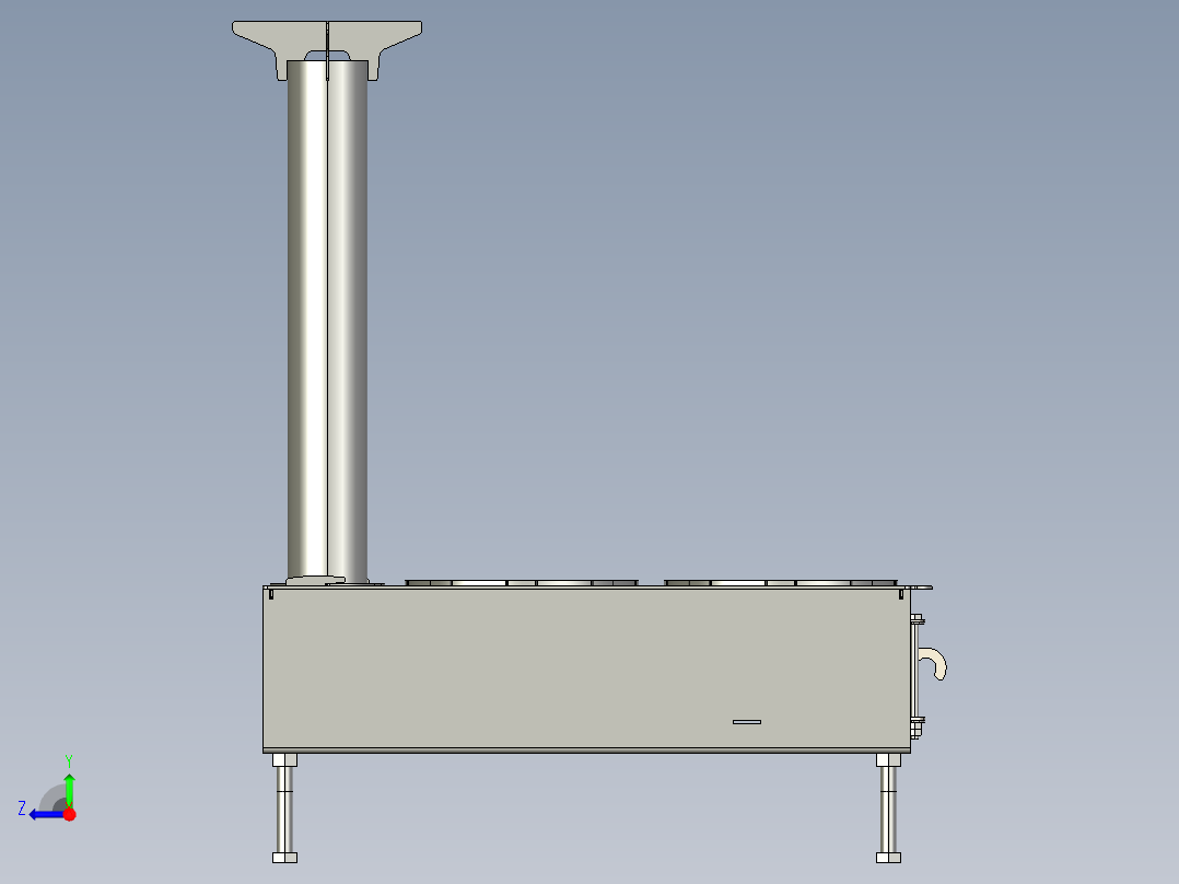 天野取暖炉子右视图