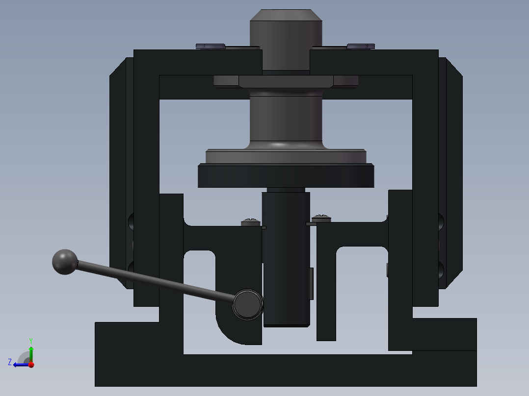 831004法兰盘加工工艺及钻4-φ9孔夹具设计【方案4】【含三维SolidWorks】右视图