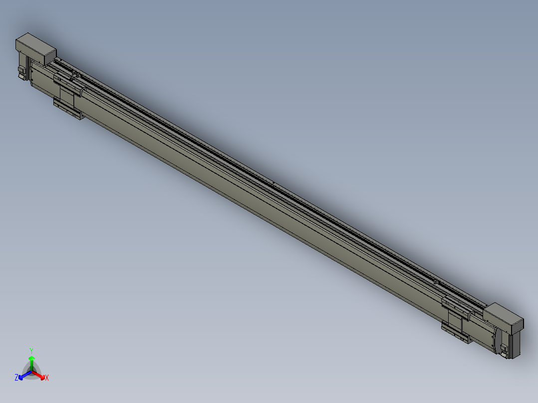 威洛博双电机滑台-VBF14S2-L50-S1900-BLR-P40-C6正等轴测图