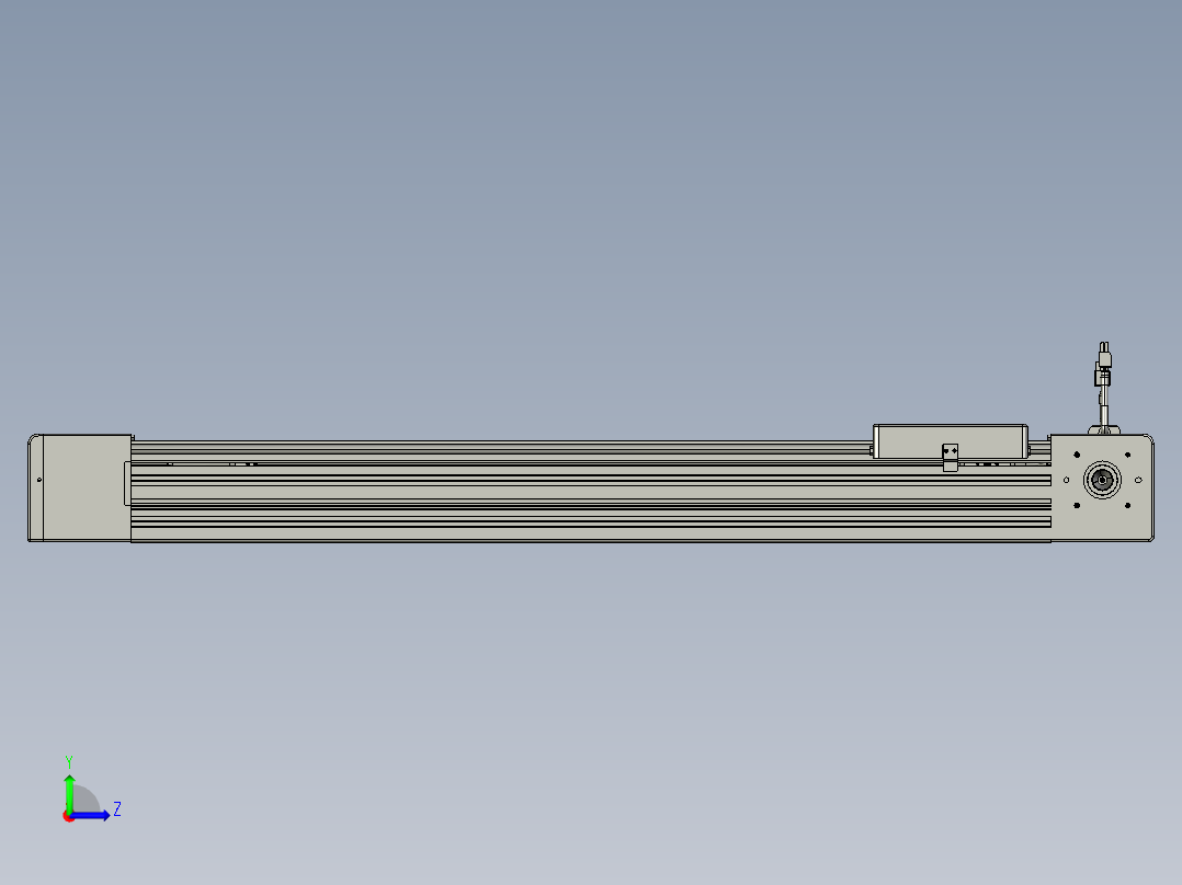 威洛博直线电机模组EB8-L200-S700-L-P75-MS3左视图