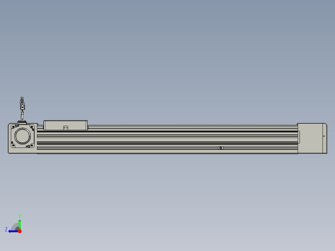 威洛博直线电机模组EB8-L200-S700-L-P75-MS3右视图