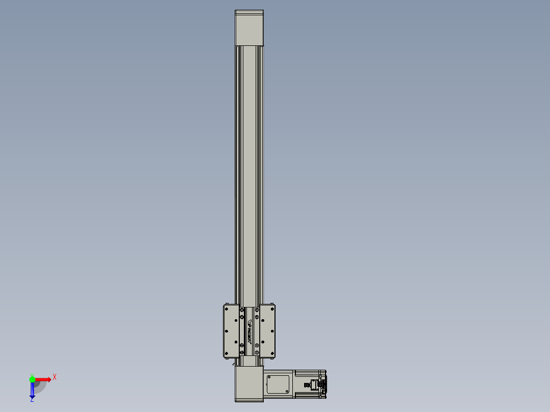 威洛博直线电机模组EB8-L200-S700-L-P75-MS3俯视图