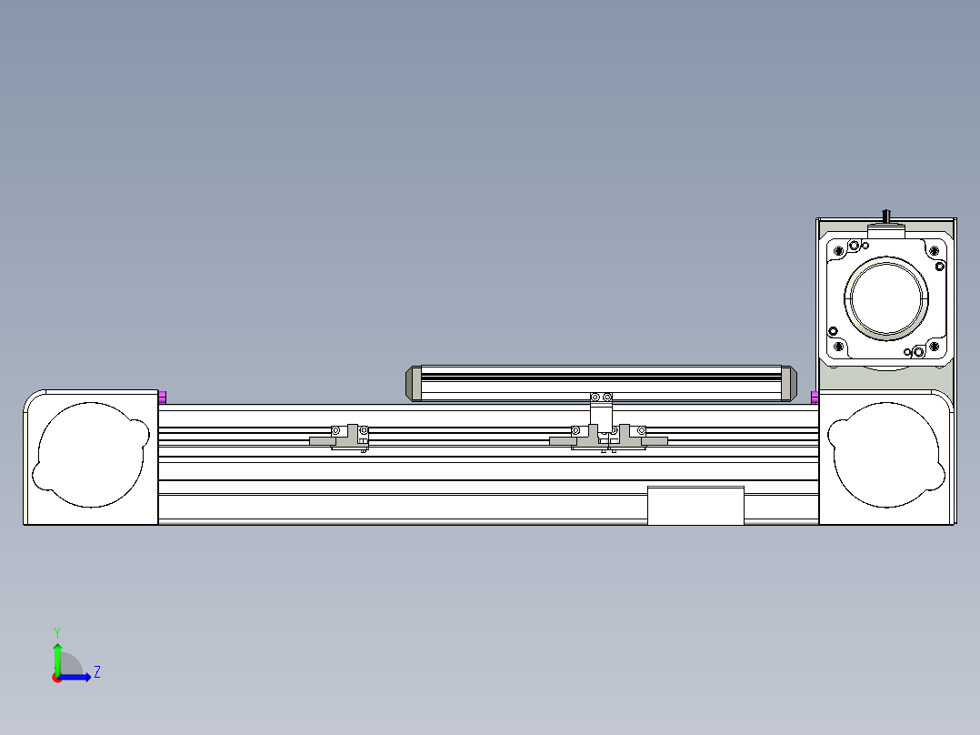 同步带滑台-欧规B8-L88-S150-L-ZP75-D3-N10左视图