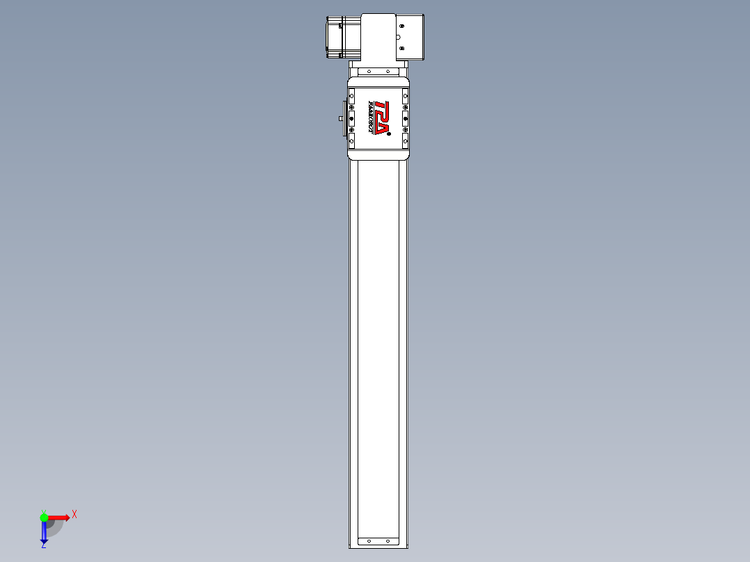 同步带全封闭直线模组TPA-HCB-85D-90-L500-LP-C-P20-N3俯视图