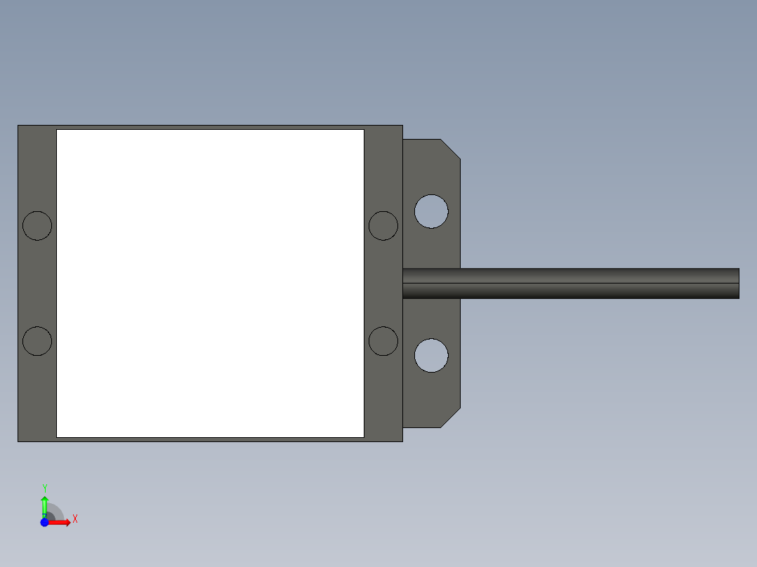 基恩士CA-DSB2_kc图纸模型前视图