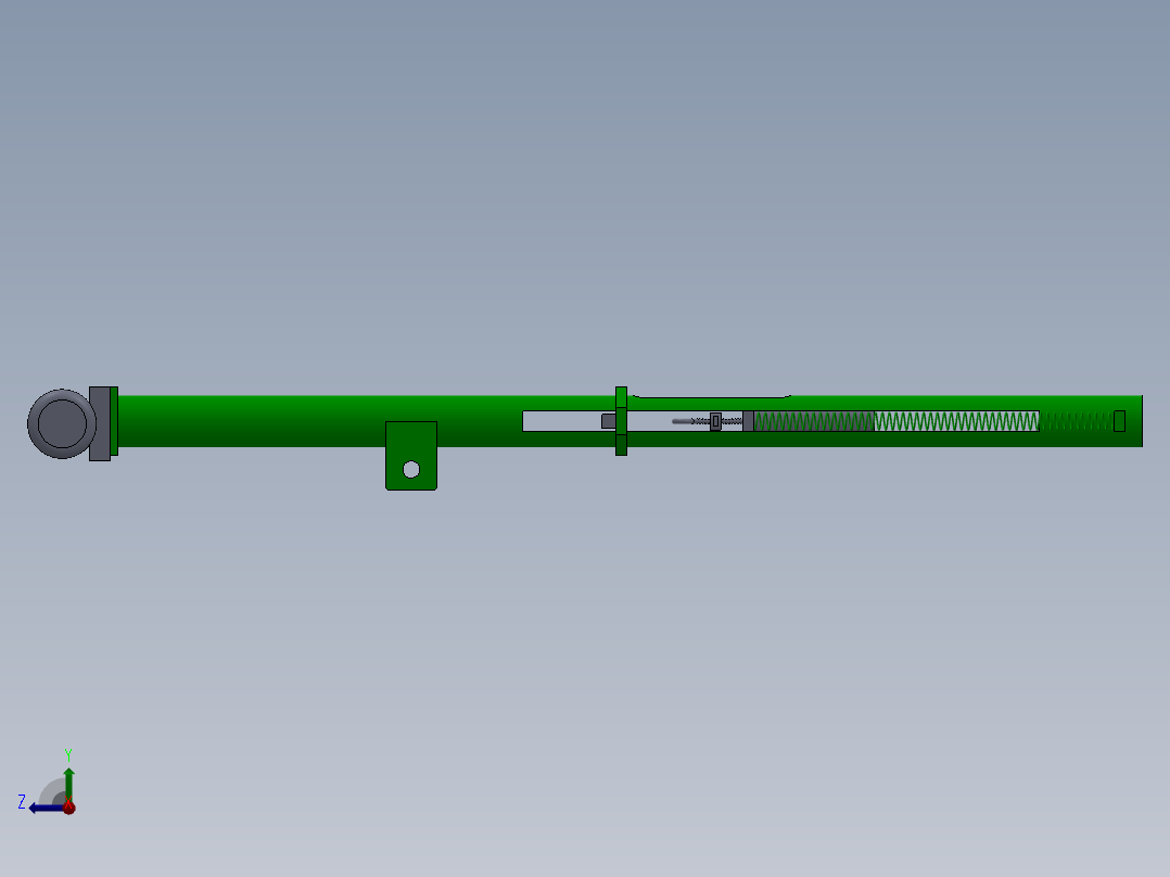 自己的一个练习炮的仰俯装置右视图