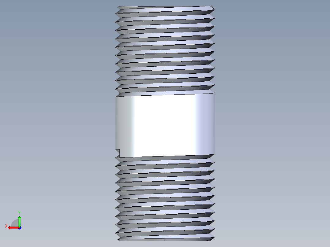 聚氯乙烯配件33-Sch80_Nipple_MPTxMPT_861-079_0.5in x 2in后视图