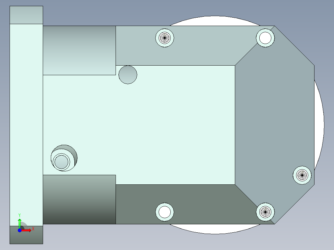 直齿孔ZPLE160-L3 35-114.3-200-M12.stp前视图