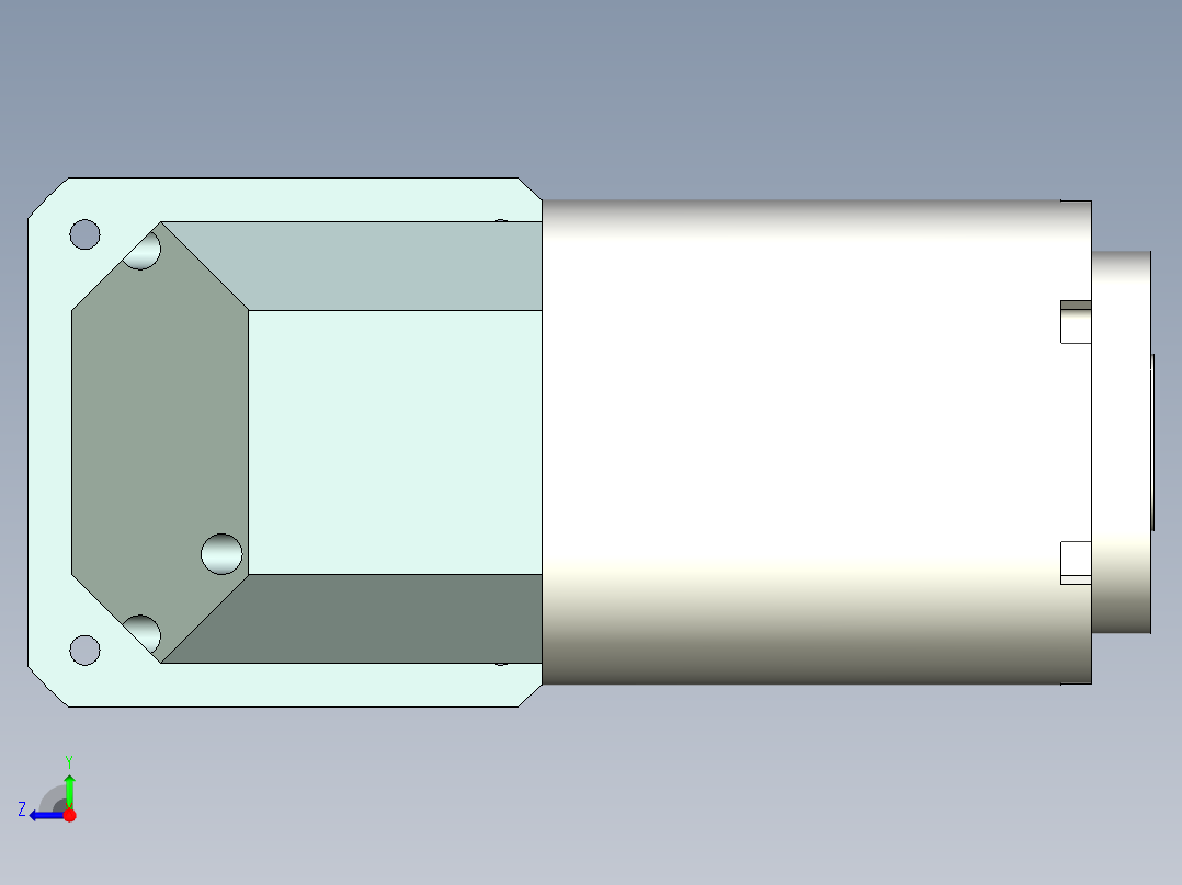 直齿孔ZPLE160-L3 35-114.3-200-M12.stp右视图