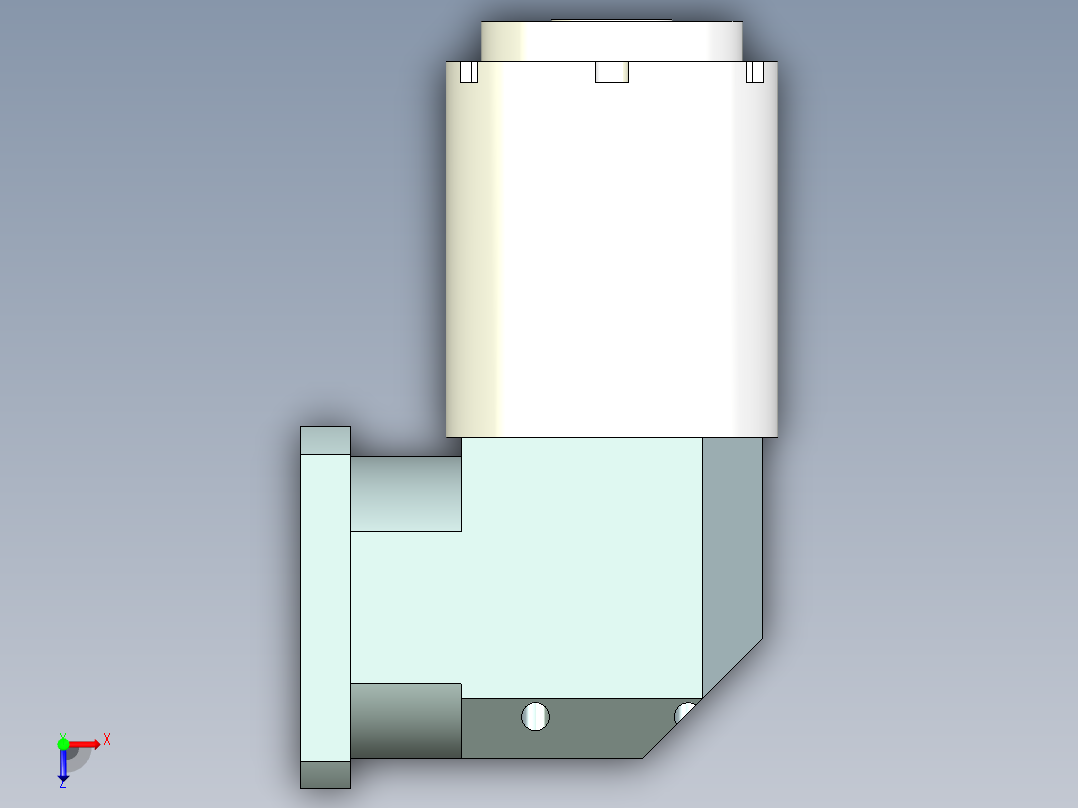直齿孔ZPLE160-L3 35-114.3-200-M12.stp俯视图