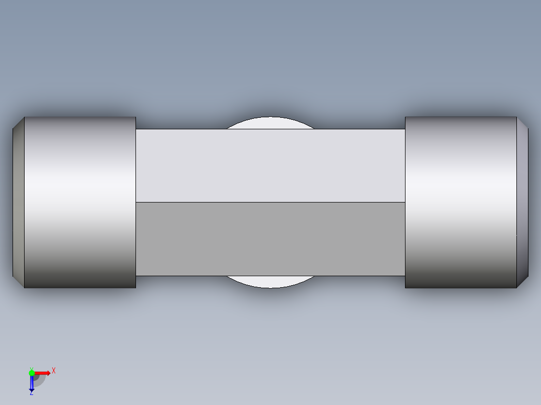 卡套式工业通用硬管接头EO_Union_tee_T08L71X俯视图