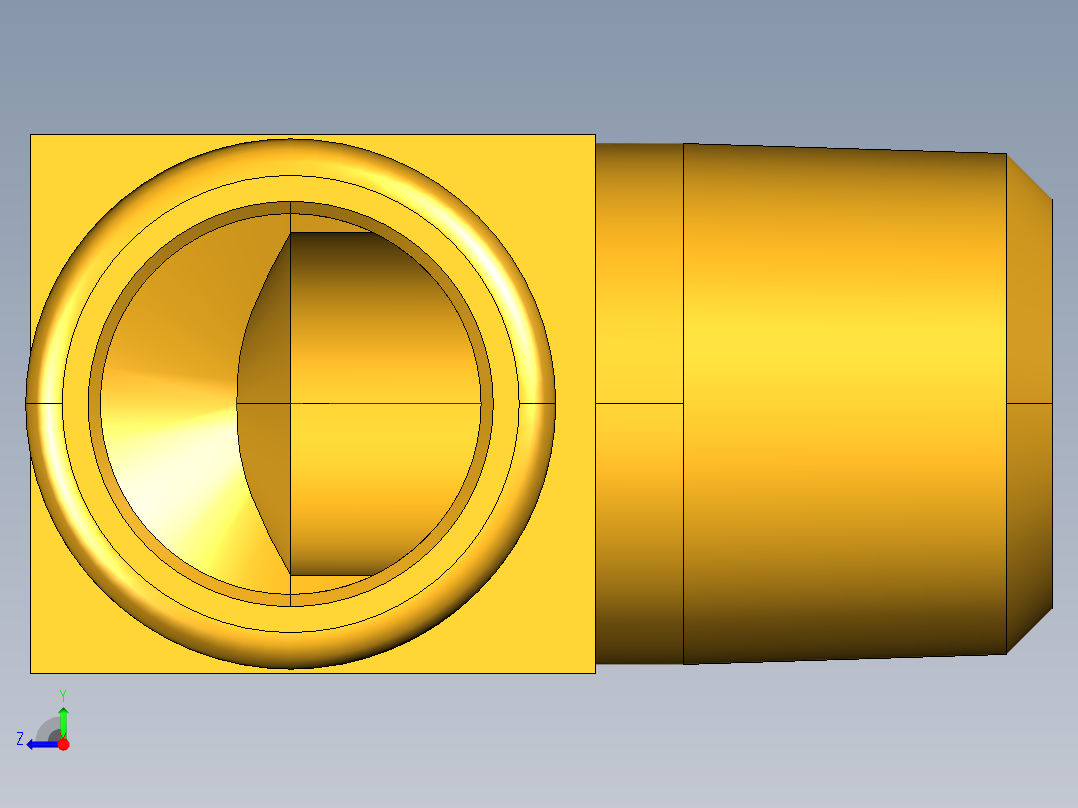 倒齿式工业管接头Beaded Hose Barb 90Deg Elbow Tube to Male Pipe 269HB-12-8右视图