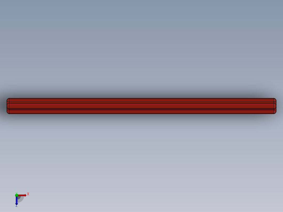 乐高机械组车桥-3737 Red Technic Axle 10俯视图