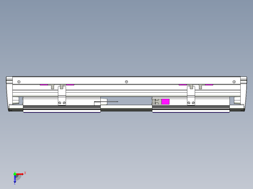 威洛博VL系列3d模型模组2VL14S2Y-S100俯视图