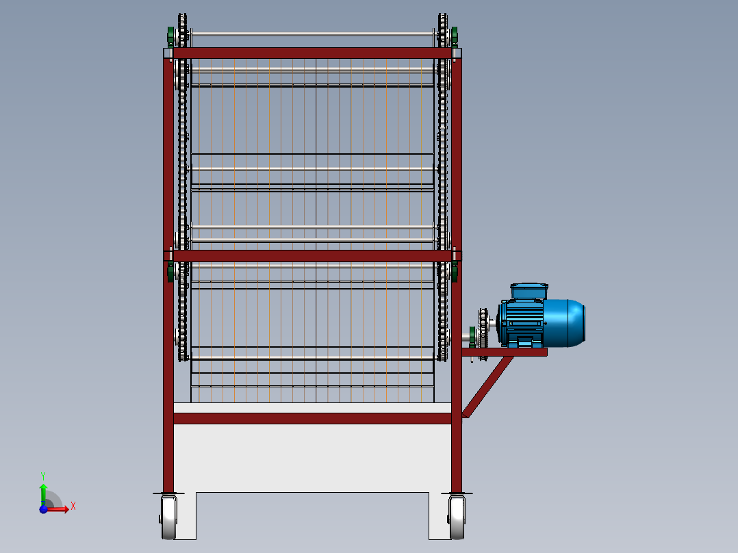 蜡烛生产设备sw20可编辑前视图