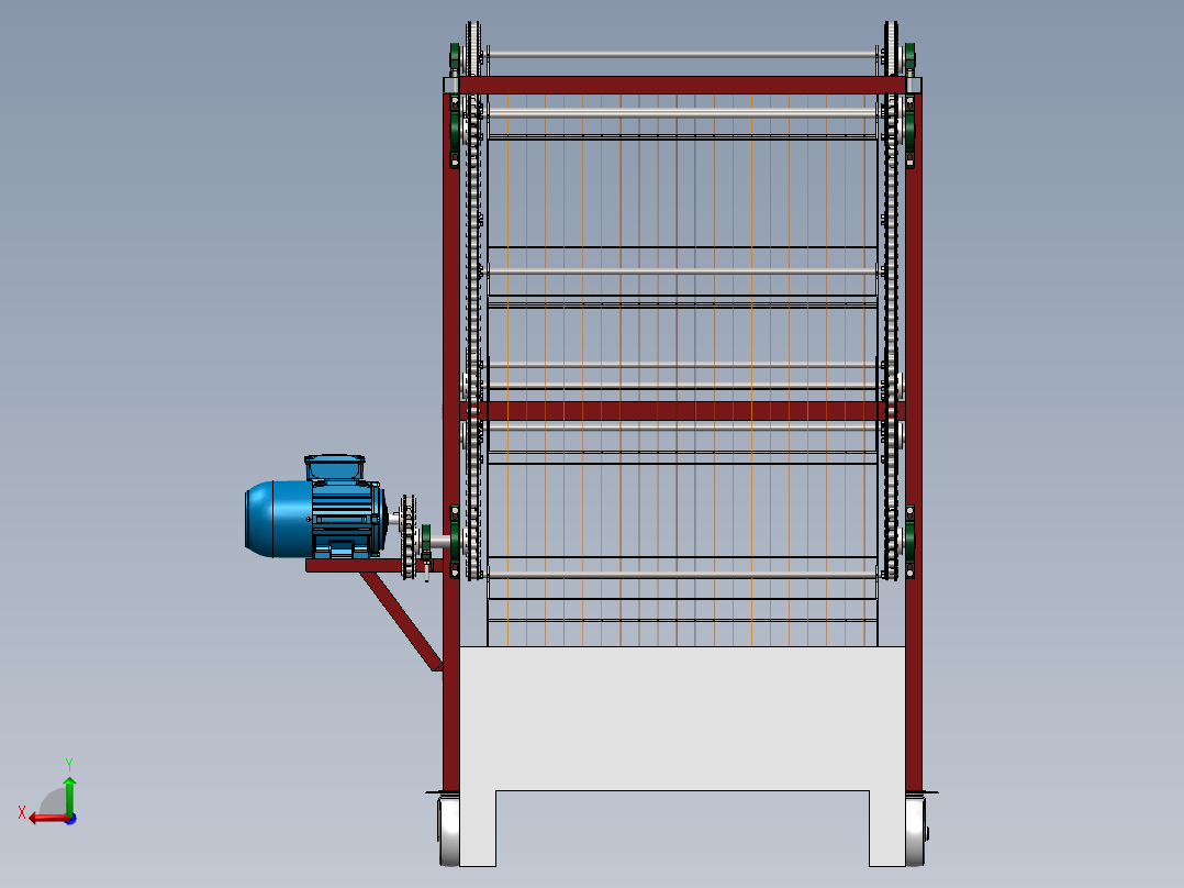 蜡烛生产设备sw20可编辑后视图