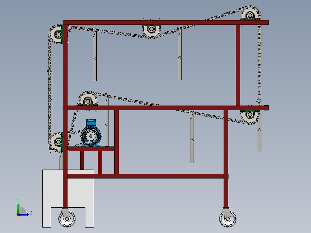 蜡烛生产设备sw20可编辑左视图