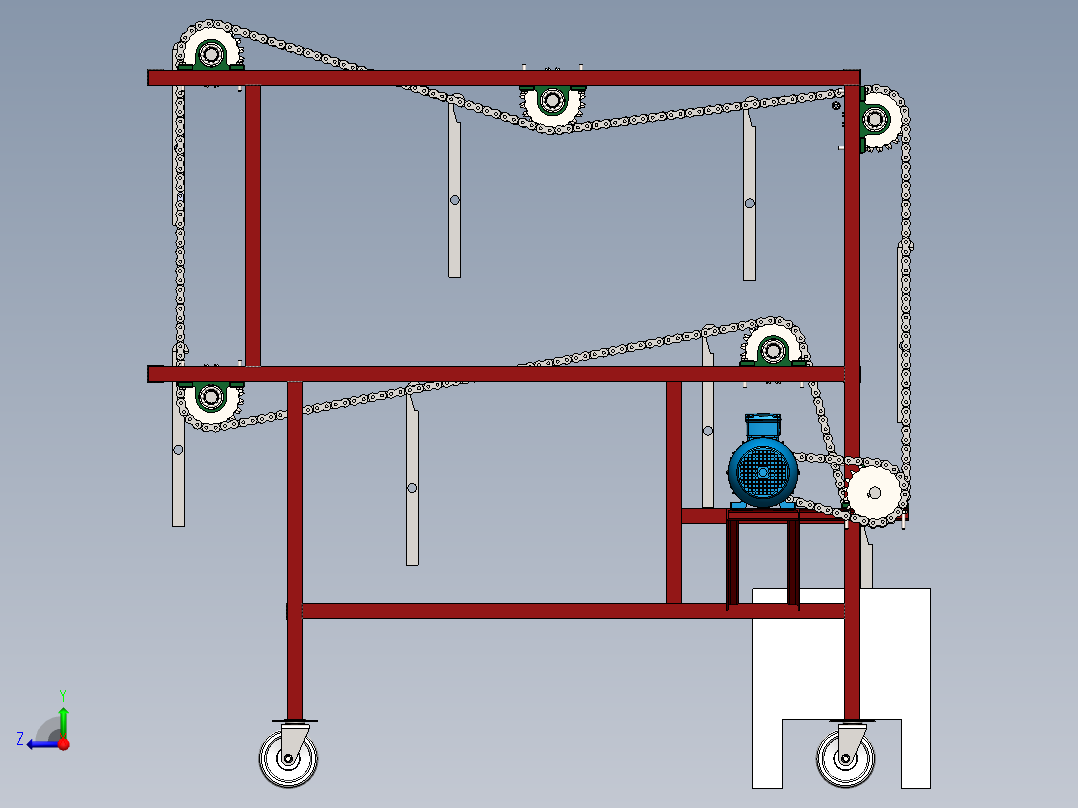 蜡烛生产设备sw20可编辑右视图