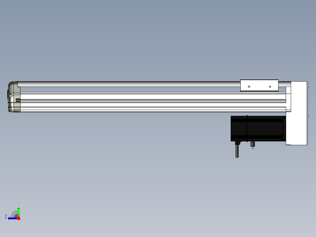 Toyo东佑达直线模组-ETH13-500-BM-200W+煞車右视图