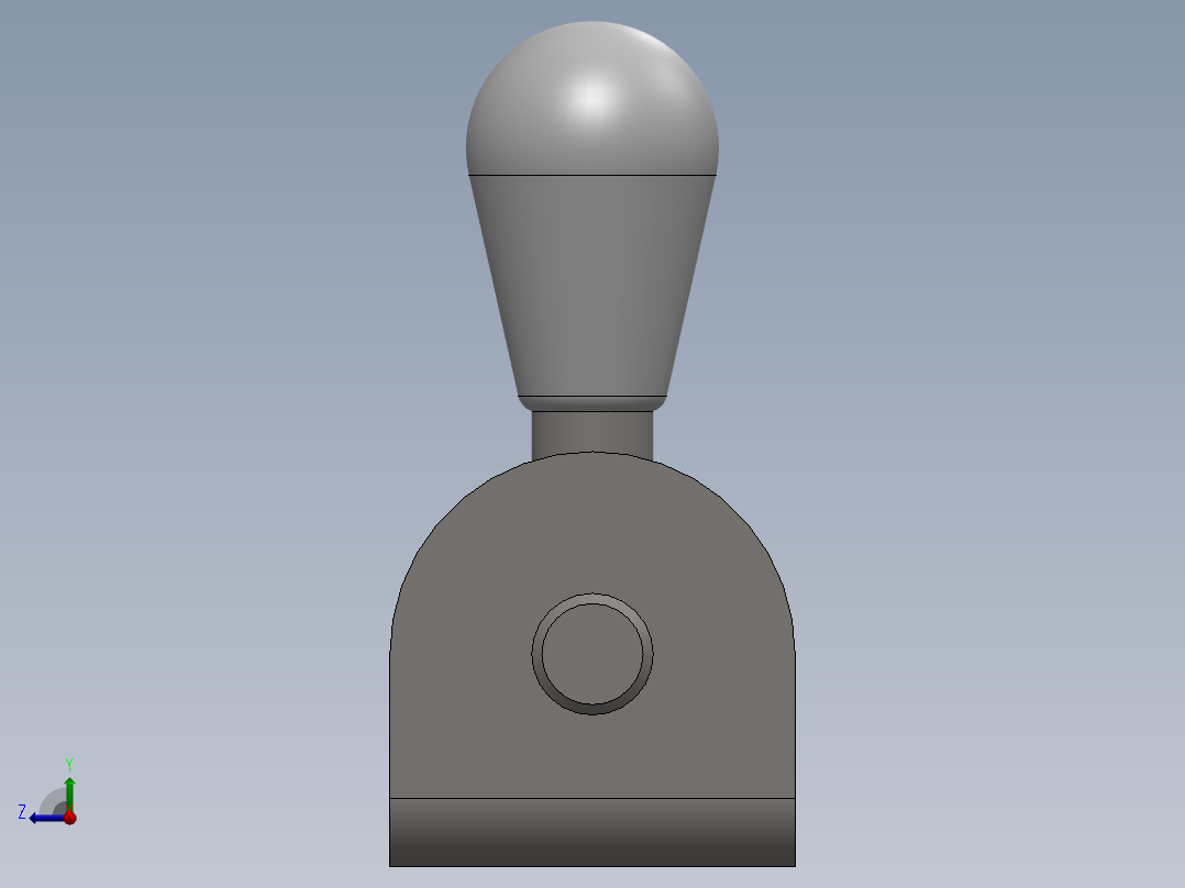 推拉门锁右视图