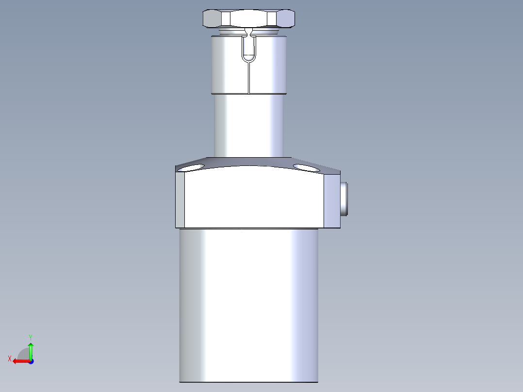 KOSMEKLHA0900-CL-Q25多系列多零件图纸模型后视图