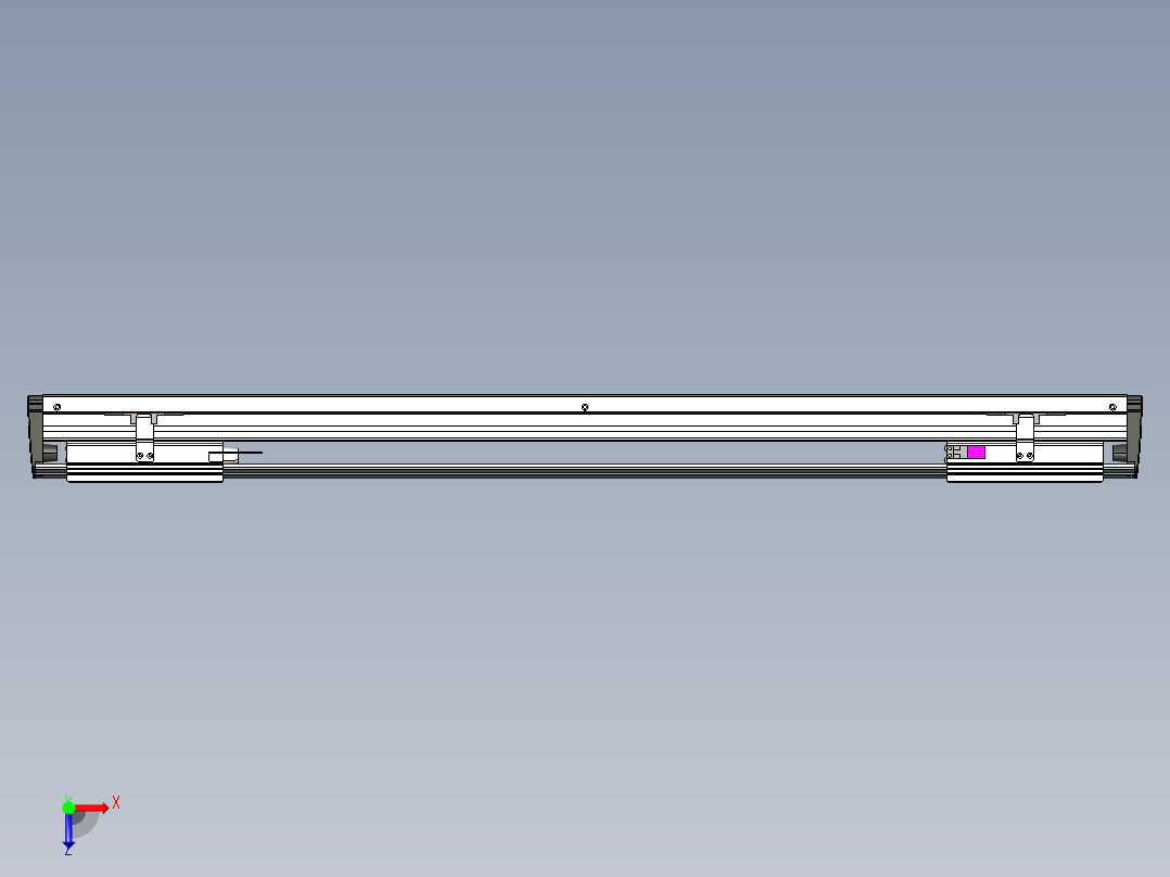 威洛博VL系列直线电机模组-2VL17E2-S700俯视图