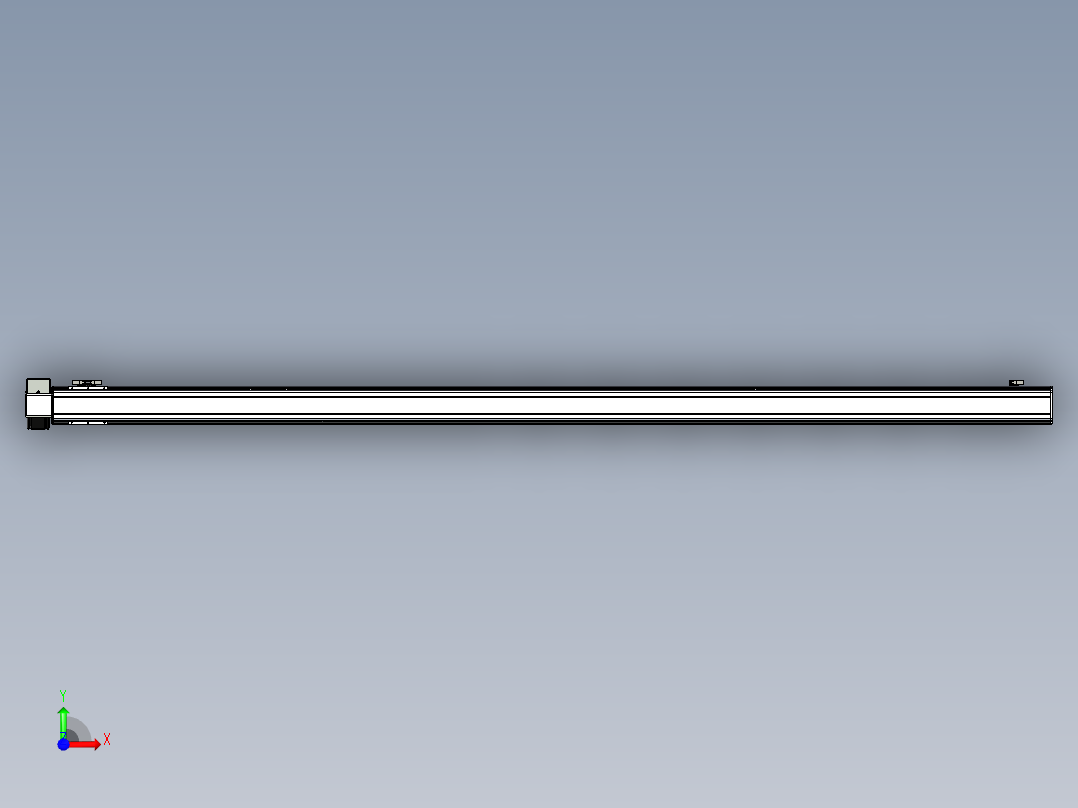 同步带滑台-半封闭B10H-L45-S2550-RD-P40-D3前视图